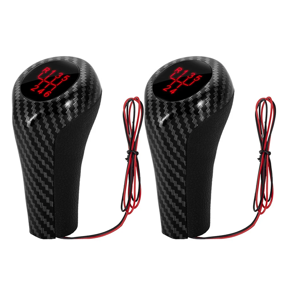 Hacreyatu Schaltknauf Aus Kohlefaser Für BMW E90 E91 E92 E93 E81 E82 E87 - Sportlicher Schalthebel