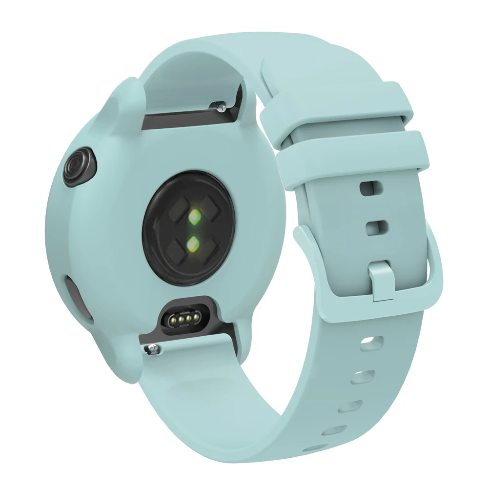 Silicone Case and Strap Set - Soft Protective Skin Cover and Wristband Replacement