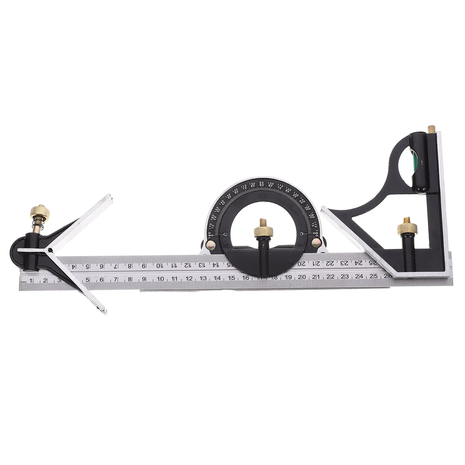 

Combination Square Ruler Multi-functional Measuring Rulers Tool Gauge Carpenter
