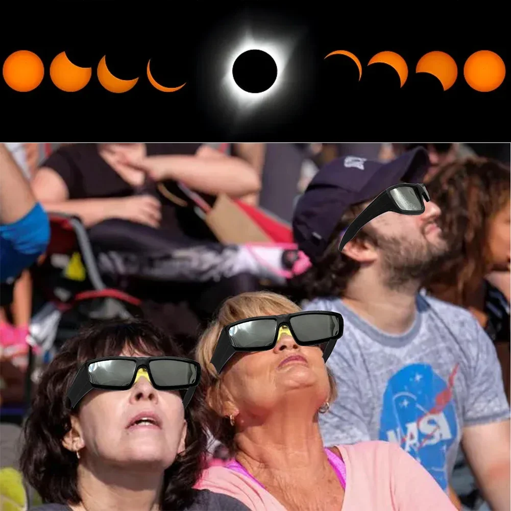 Solar Eclipse Glasses Protect Eyes Anti-uv Viewing Glasses Safe Shades Observation Solar Outdoor Eclipse Sunglasses 1-5x