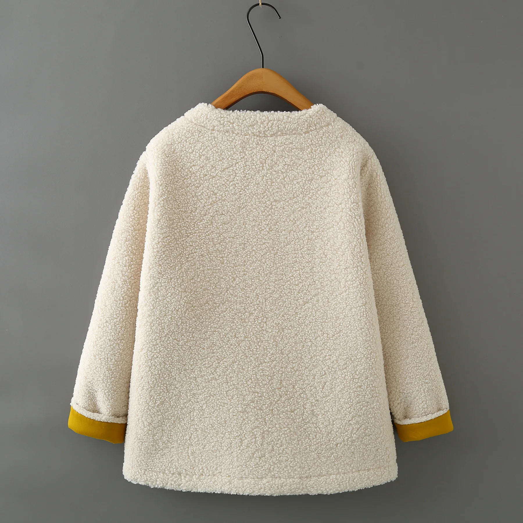 XXXXL Fashion Plus Size Women's Coat 2025 Winter Stylish Casual Color Blocking Fleece Jacket Thickened Cardigan Outerwear 655