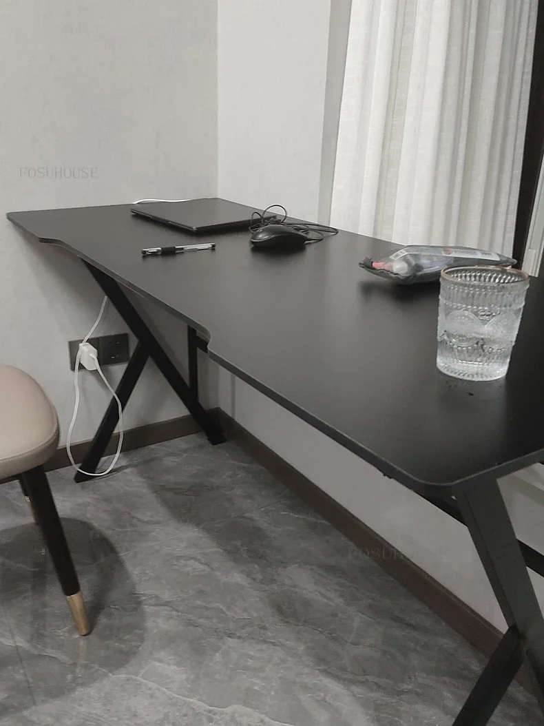 Description Picture 6 of itemModern Gaming Tables for Living Room Fiberboard Desktop Study Reading Desk Light Luxury Simple Design Computer Desks for Office