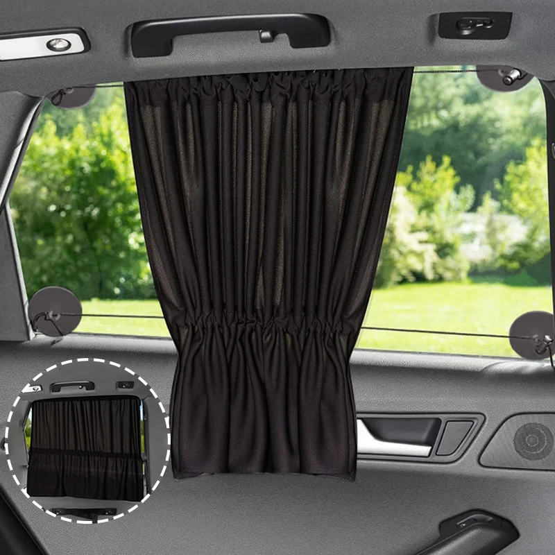 Baby Car Curtains Interior Auto Side Window Curtain Rear Seat Kids Baby Curtain Anti Sun UV Private Protector Window Blocking