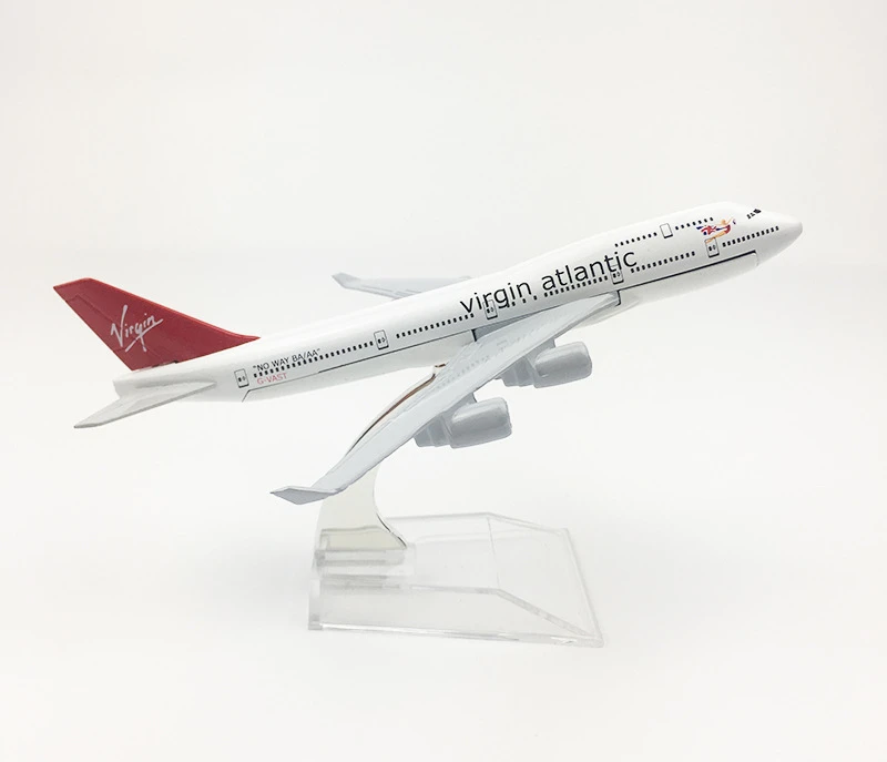 

1:400 British Virgin Atlantic Boeing 747 Aircraft Model Metal Simulation Airliner Alloy Static Decorative Airplane Model