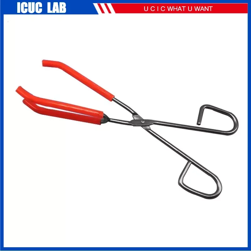 Stainless Steel Laboratory Beaker Tongs Clip Plier Teaching Instrument Chemical Beaker Tongs Clamp Lab Clip Tool AISI304 25cm