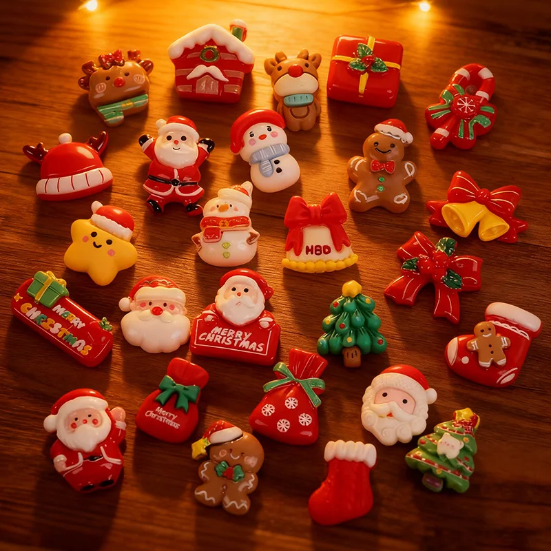 10/20 Stück Weihnachten Mixed Harz Kühlschrankmagnete Weihnachtsmann Schneemann Weihnachtsbaum Lustige Kühlschrank Magnetische Neujahr Party Home Decor – Detail 8