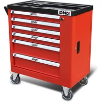 36" H X 30.5" W X 18"D Heavy Duty Lockable Slide Tool 6-Drawers Chest Rolling Tool Cart Cabinet with Keys 1