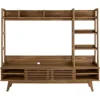 Render Mid-Century Modern TV Stand Entertainment Center, 70", Walnut 6