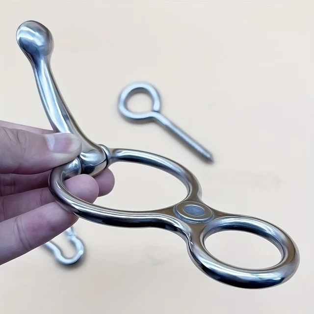 1pcs Stainless Steel Horse Tie Ring Safety Horse Hitching Ring With Easy Clip And Fixed Plate, Durable Equestrian Equipment 4
