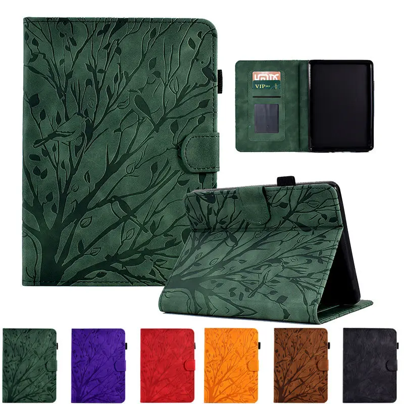 Per Il Nuovissimo Kindle 2022 Release 11Th Case Per 6 Pollici Kindle 11A Generazione C2V2L3 E-Book Funda Tree Bird Cover In Rilievo
