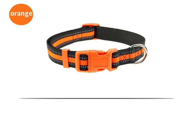 

Dogs Collar Nylon Gradient Solid Adjustable Pet Collars Walking Dog Chest Strap Pets Supplies