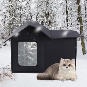 Outdoor Cat House Removable and Washable Design Pet Bed Waterproof Cat Dog Universal Convenient Storage and Washable Dog House 1