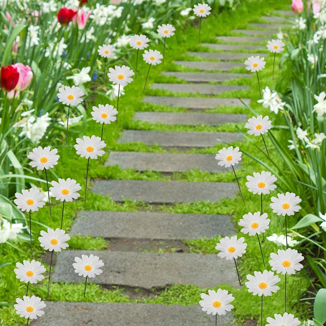 10Db Csomó Százszorszép Többcséket Színes Virágcserepek Kerti Udvari Növényi Dekorációk - Image 5