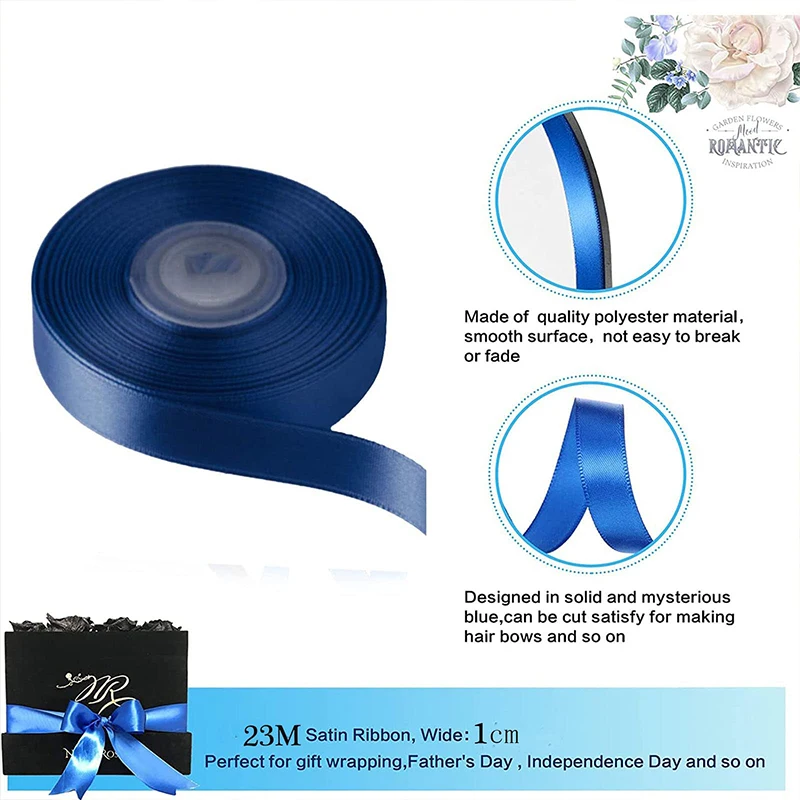 22 M/Rotolo Nastro Di Raso Matrimonio Fiore Caramelle Scatola Di Imballaggio Nastro Decorazione Festival Regalo Stoviglie Imballaggio Nastro 1.5Cm Di 