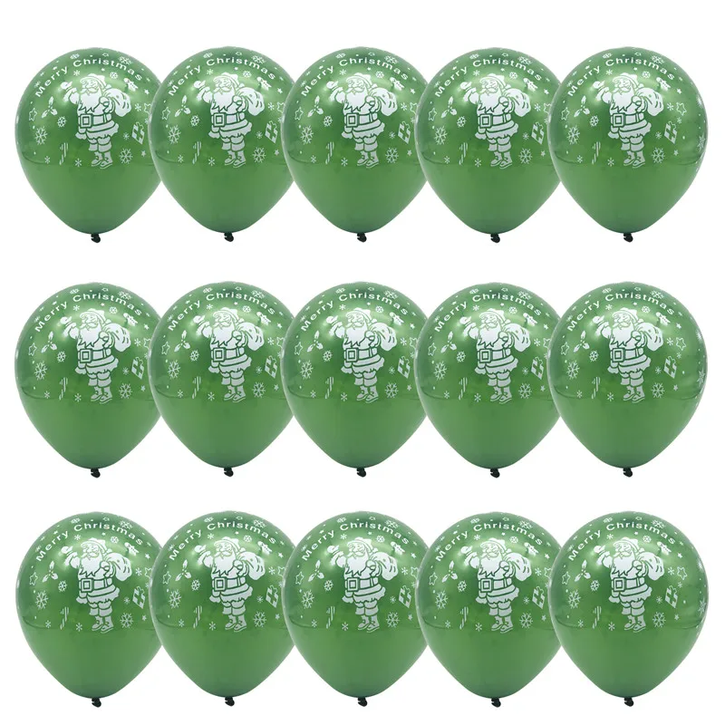 

15Pcs Santa Claus Elk Mreey Christmas Latex Balloons Celebration 2022 Xmas Party Globos New Year Eve Navidad Home Decor Supplies