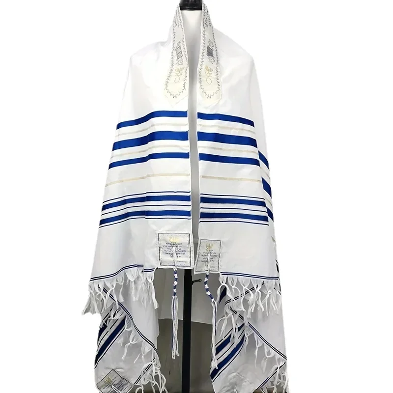 108*180cm Large Size Prayer Shawl with Cloth Bag Praying Scarfs Priez Wraps for men women priest Arab