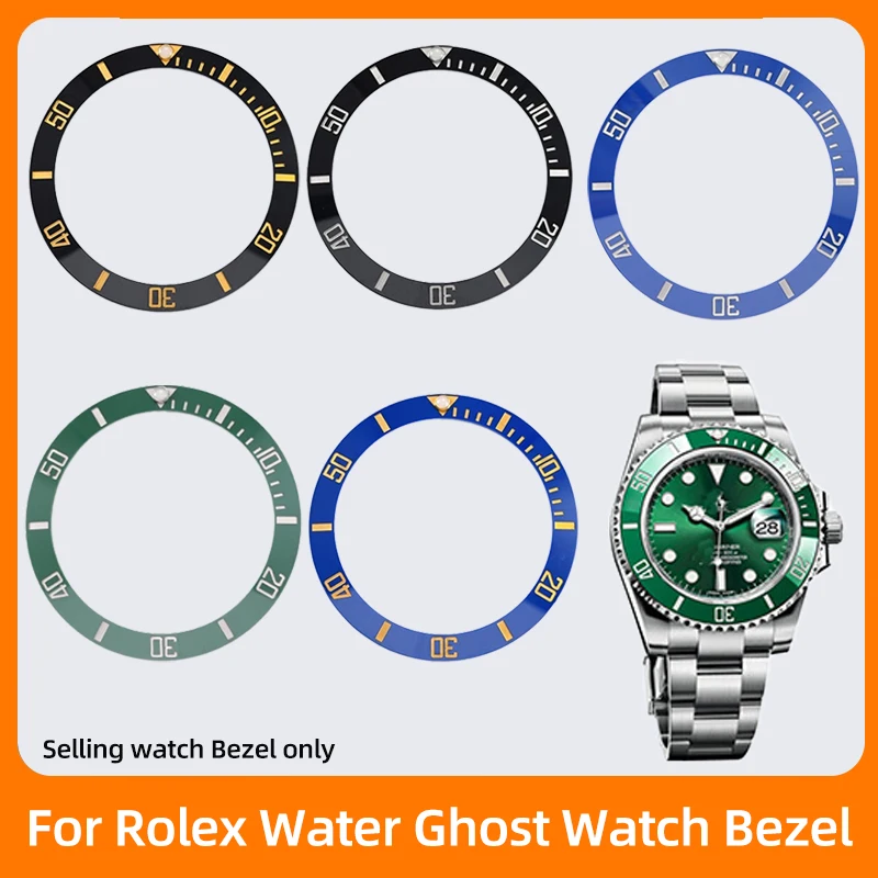 38mm Ceramic Alloy Watch Bezel Insert Ring Slope Fit 40mm Watch