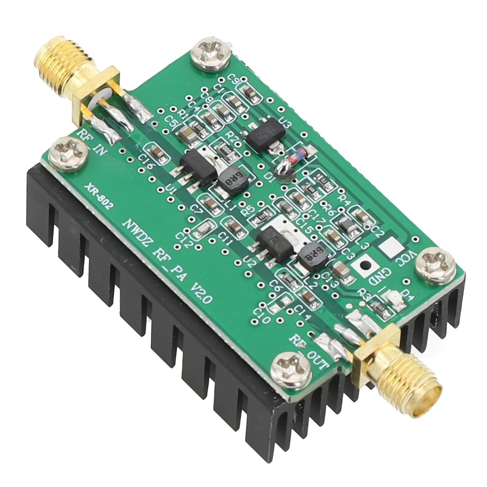햄 라디오용 RF 파워 앰프, 2MHZ-700MHZ, 3W HF VHF UHF FM 송신기, 7X3 Cm 도구 액세서리