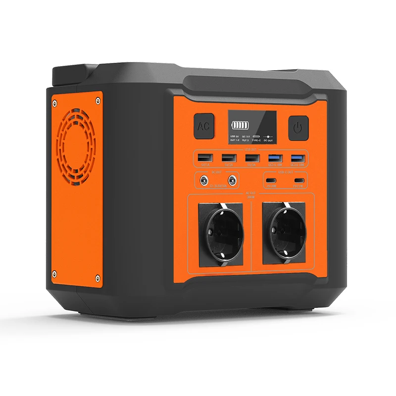 

Logo Customized Stock In Usa Europe Warehouse 300W Ups Charging Power Backup Portable Power Station Solar Generator