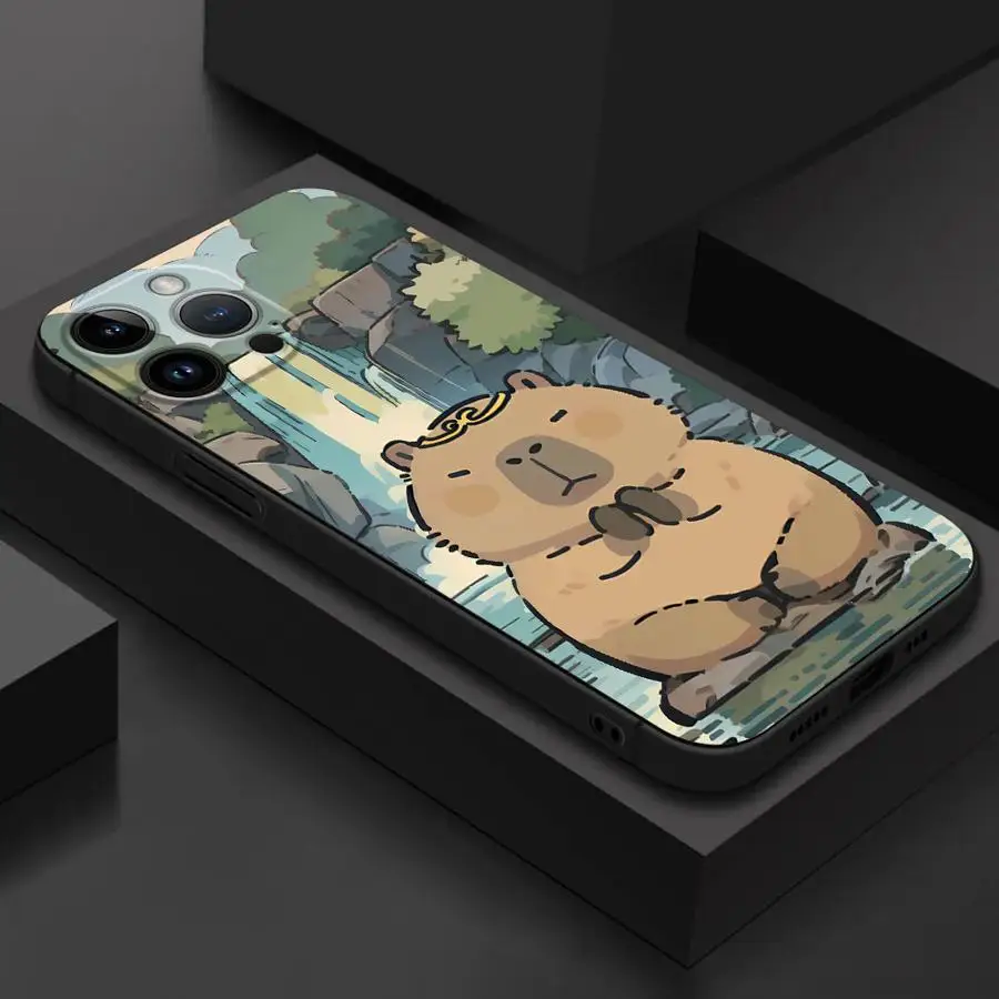 Cartoon Cute Capybara Soft Phone Case