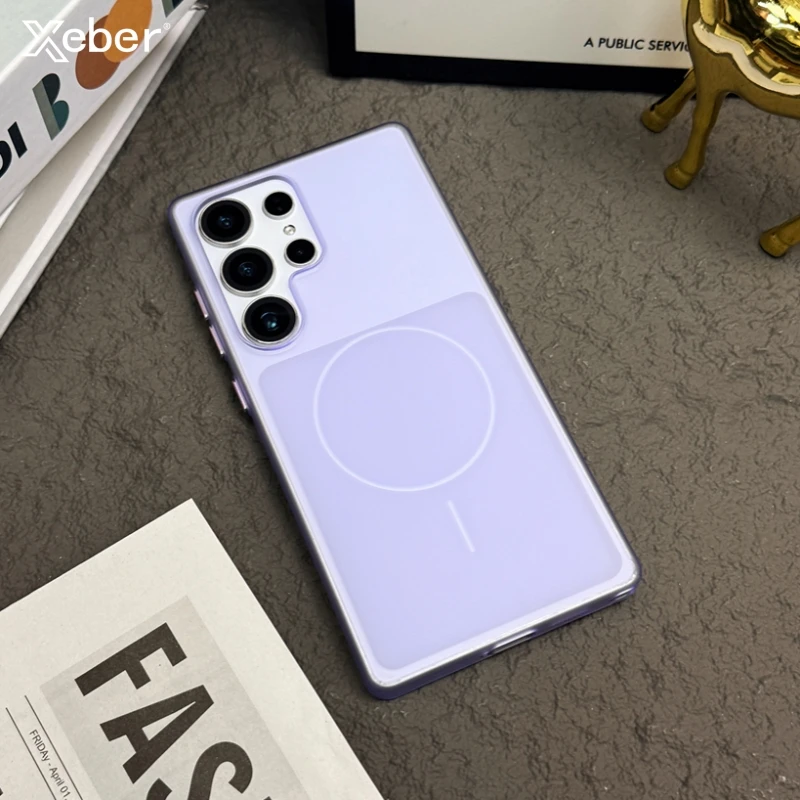 Ultra Thin Matte Magnetic Transparent Case with Magsafe Wireless Charging Capability