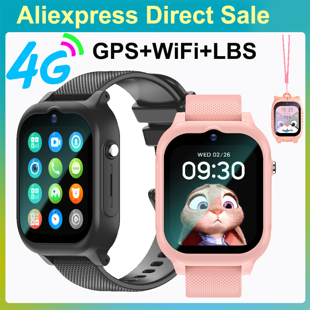New Kids Smart Watch 4G GPS WIFI Video Call SOS Child Smartwatch Camera Voice Monitor Tracker Location Phone Watch