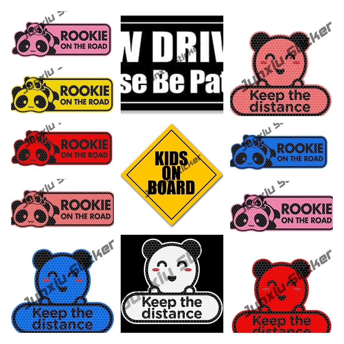 

New Driver Please Be Patient Sticker Safety Decals, Drive Safely Around Me Vinyl Student Driver Bumper Stickers for Cars Trucks