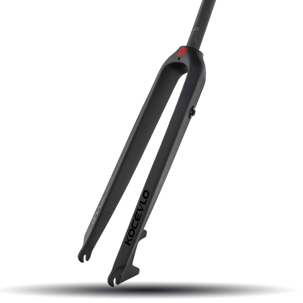 

KOCEVLO Matte 3K Carbon Fiber Mtb Bike Fork 1-1/8Inch Rigid Disc Brake MTB Bicycle Forks Straight Tube 28.6Mm,26Er