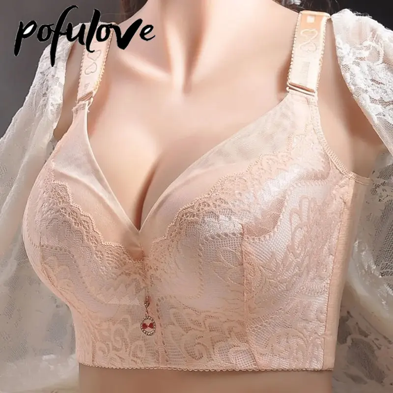 E Cup Bra Women Steel Ring Plus Size Thin Sexy Push Up Bra Invisible Bras  Lace Lingerie for Ladies Fancy Underwear Dropshipping - AliExpress