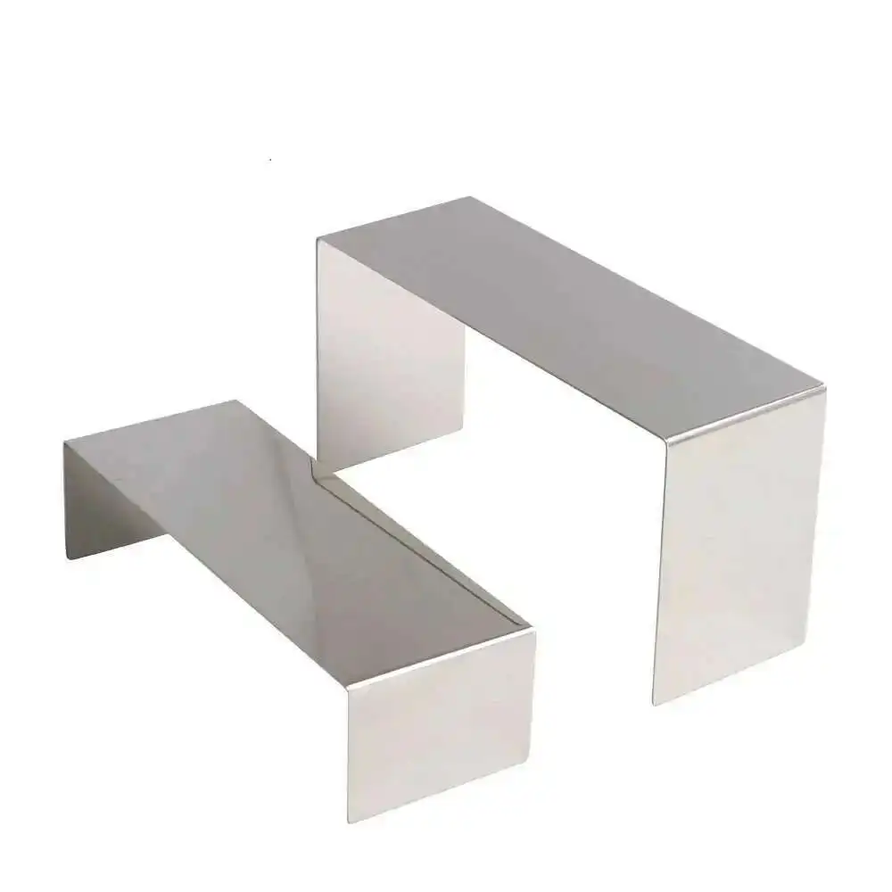 1PC Stainless Steel Metal U Display Rack Table Stand Shoe Store Window Display Props Shoes Bag Jewelry Toy Purse Fixture