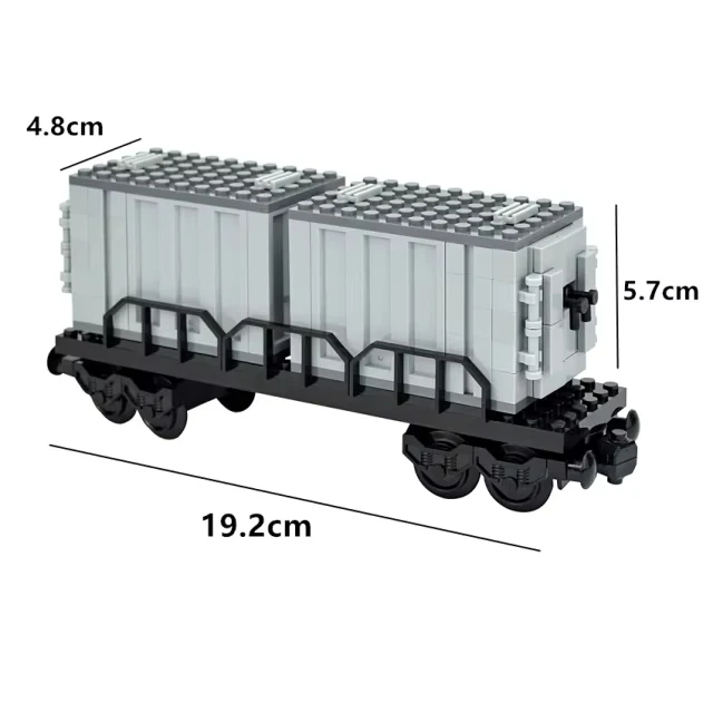 City Train Rail Tracks and Railway Building Block Set - Creative DIY Brick Toys