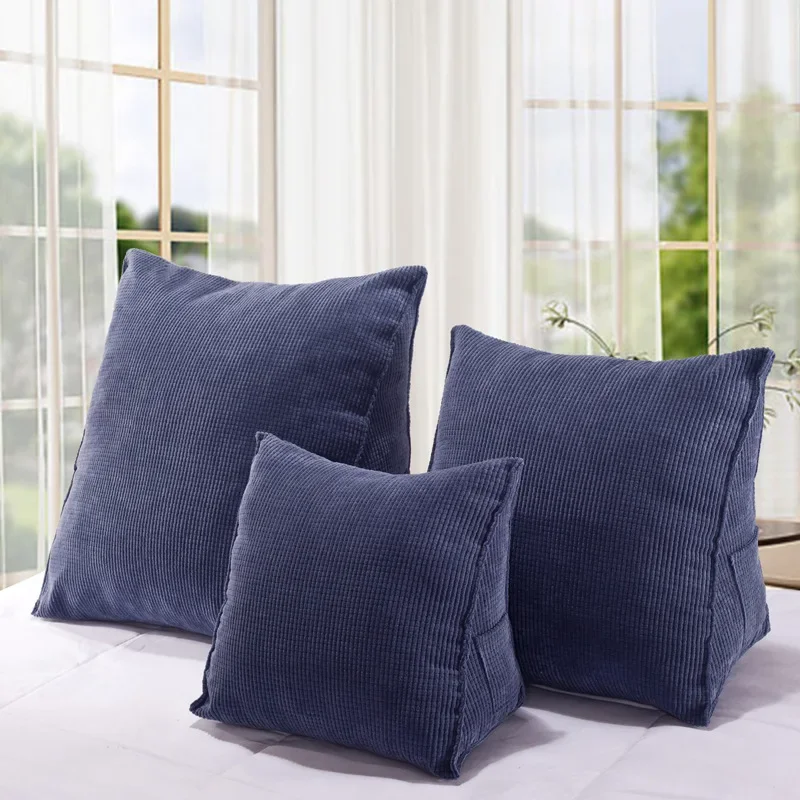 Tatami waist pillow with core office lumbar car sofa backrest stereo triangle cushion bedside pillow waist pillow
