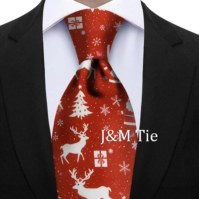 Halloween Weihnachten 7CM Krawatte Orange Kürbis Rote Krücke Süßigkeiten Muster Krawatte Für Halloween Weihnachtsgeschenk Party Anzug Krawatten – Detail 13
