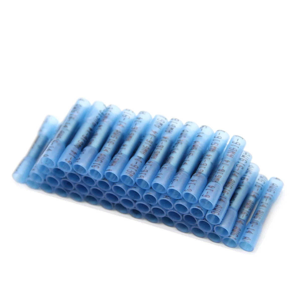 Termo Shrink Crimp Terminais, Isolado Butt, Conectores