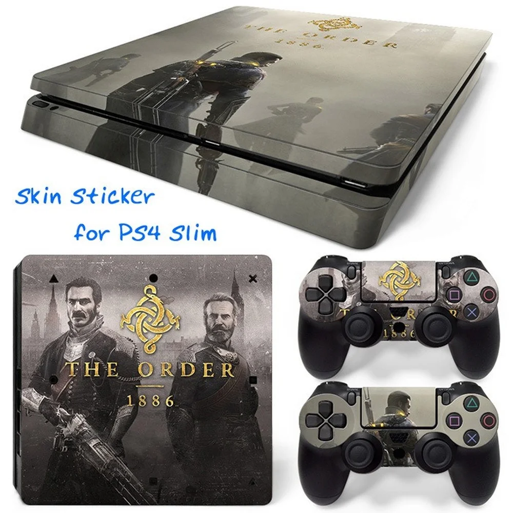 For Ps4 Slim The Order1886 Pvc Skin Vinyl Sticker Decal Cover Console Dualsense Controllers Dustproof Protective Sticker