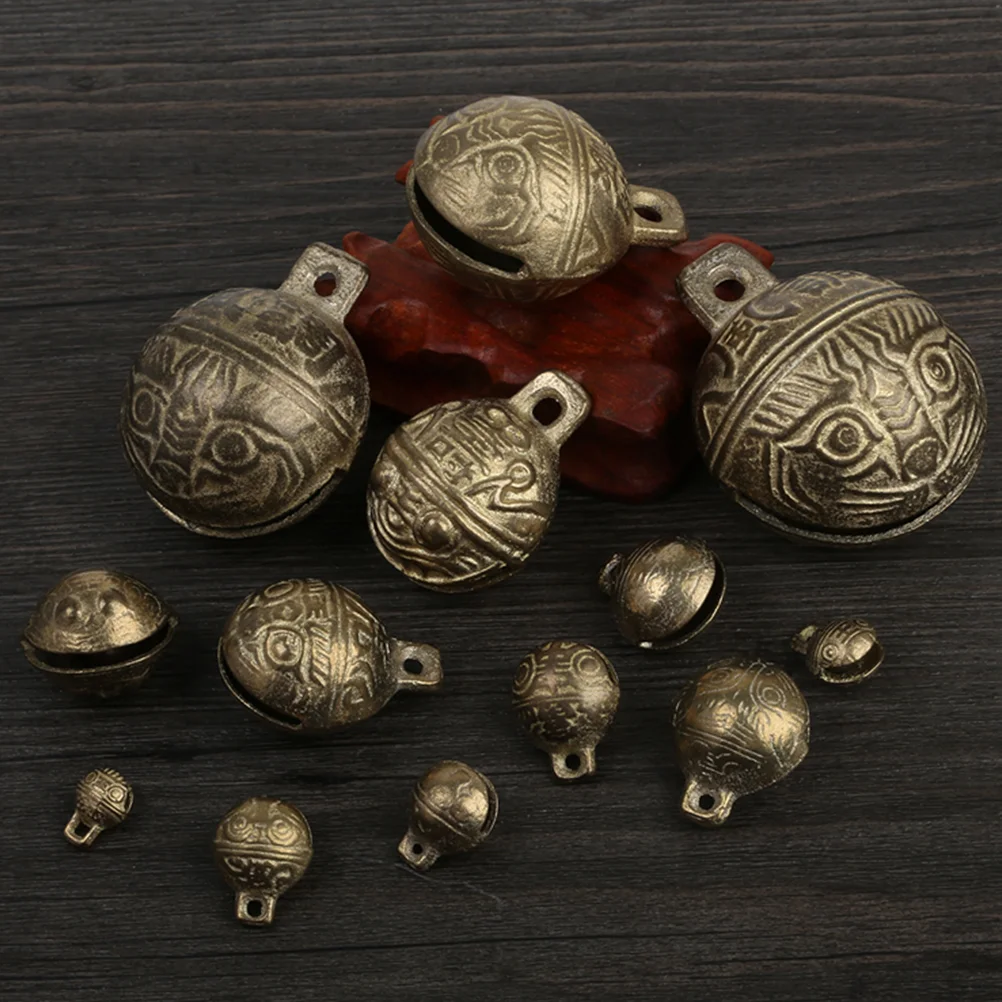 

30pcs Craft Copper Bells Small Bells Wind Chimes Bells Vintage Metal Bells Diy Craft Jewelry Pendant Making Supplies Bells