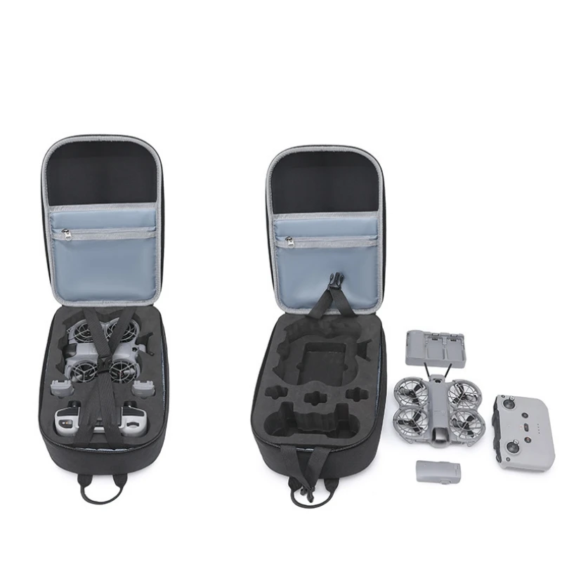 DJI NEO 2용 케이스 백팩, DJI RCN3용 휴대용 보관 숄더백 하드 EVA 캐링 케이스, 배터리 충전기 허브 및 액세서리