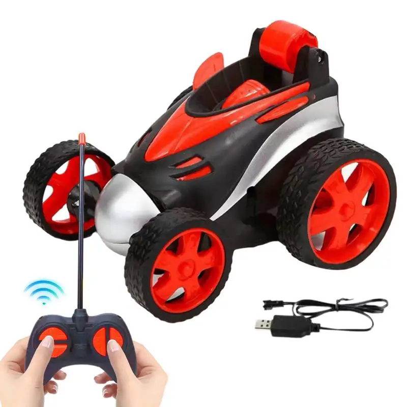 Stunt Car Toy 360 Gradi Turn Over Rotating Car Toy Electric Race Stunt Toy Con Pneumatici Per Tutti I Terreni Macchinine Ricaricabili