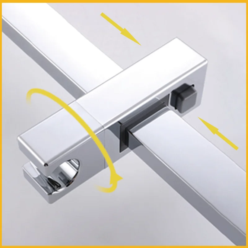 Lifting Adjustable Stainless Steel Shower Slider Rod ABS Hand Shower With Stand PVC Hose Bathroom Accessories Set