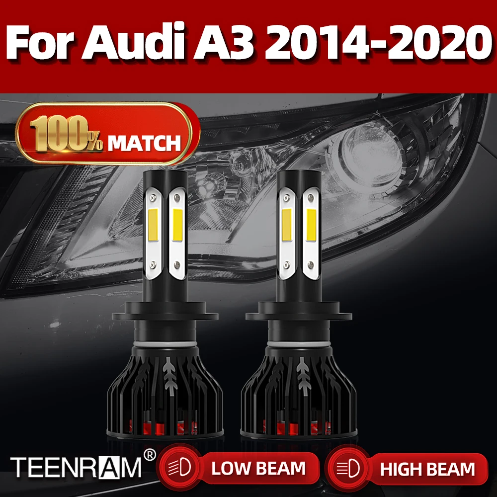 

Canbus LED Car Headlights H7 Auto Light Bulb 90W 12000LM Auto Headlamp 6000K For Audi A3 2014 2015 2016 2017 2018 2019 2020