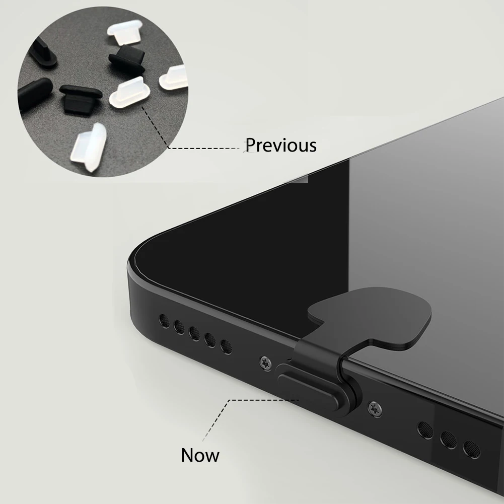2/4/6 개 타입 C/iOS 8 핀 휴대폰 충전 포트 방진 보호 커버, 실리콘 먼지 플러그 Enchufe Antipolvo Para Celular