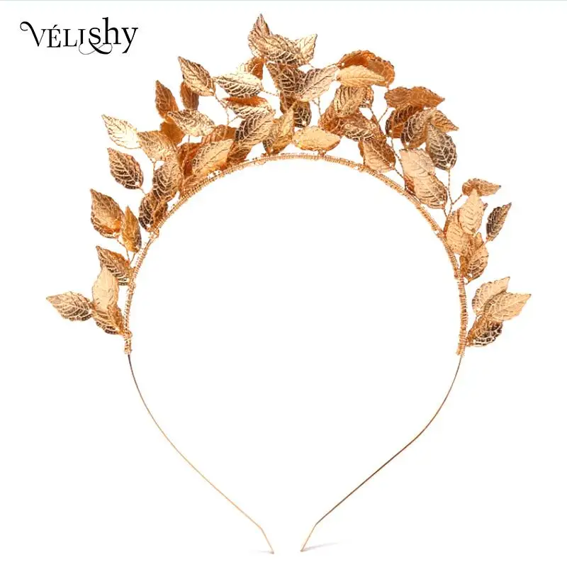 

Женские повязки на голову с листьями из металлического сплава, свадебные головные уборы, бижутерия для волос, новинка 2022, модные женские аксессуары для волос