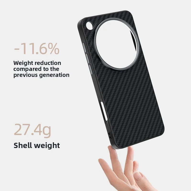 Premium Magnetic Lens Large Hole Anti-Fall Phone Cover with Wireless Charging Capability