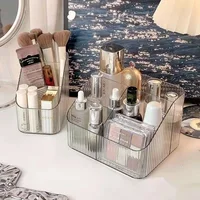 Desktop Makeup Organizer Lipstick Nail Polish Jewerly Organizer Makeup Brush Holder Bathroom Skincare Cosmetic Storage Box 1