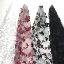 

2022 new embroidered clothing lace fabric embroidered lace fabric butterfly embroidery decoration fabrics for women's skirt