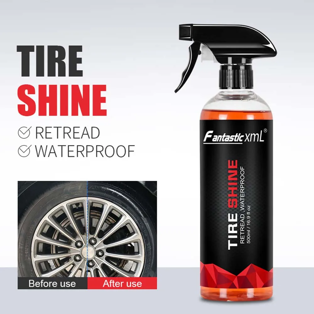 

1000ml Automobile Tire Coating Glaze Tire Brightening Agent Tire Shine Tire Wax Car Cleaning Accessory