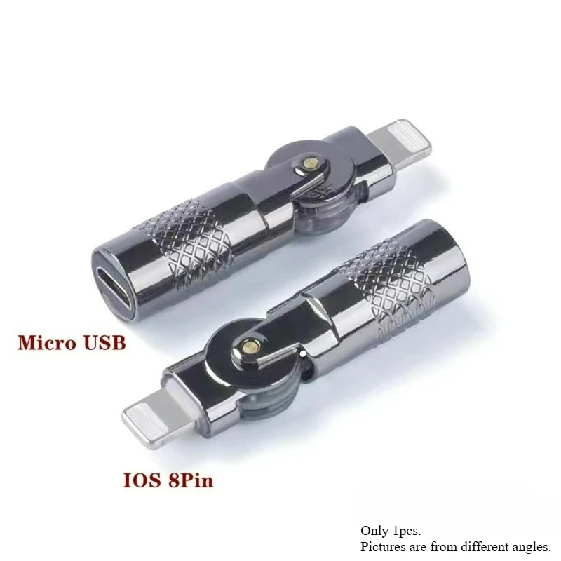 Revolving USB Type-C to Micro USB Adapter - High-Speed Charging & Data Transfer
