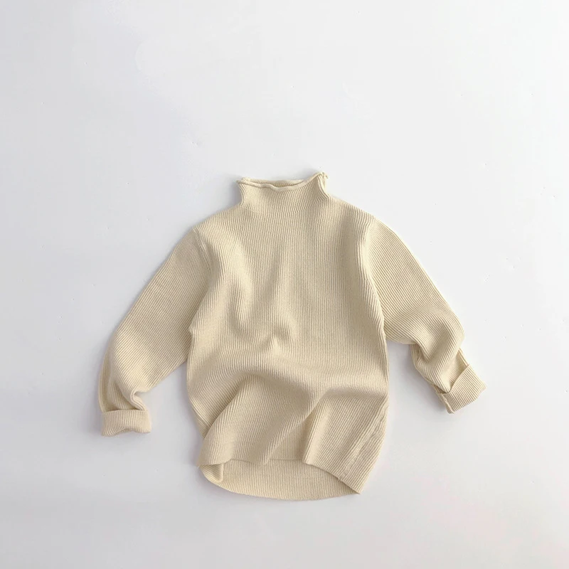 Autumn winter Pullover Sweater fashion Pullover new year christmas new boys and girls high neck knitted pullover top