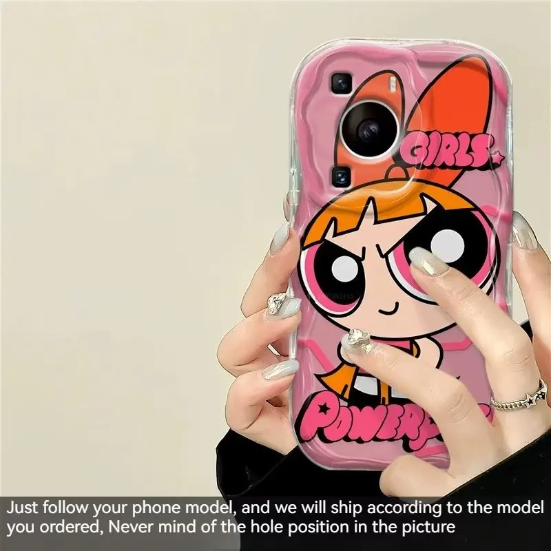 Custodia Per Ragazze Powerpuff Per Huawei Y9S Nova 12 Y70 Y90 5T 7I 10 11 Pro 9 7 Se P30 P40 Lite Mate 50 60 Pro Y9 Prime 2019 Cover
