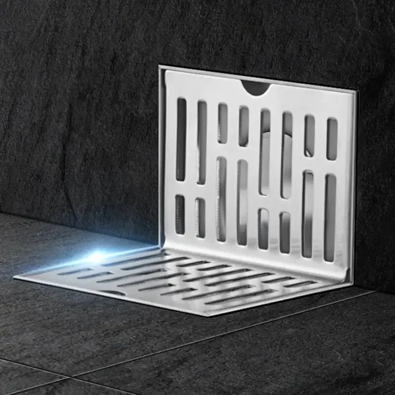 304 Edelstahl Bodenablauf Filter 90mm - Anti-Verstopfung Seiteninstallation Für Pool & Garten